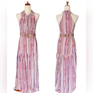 Fashion Nova Multicolor Striped Maxi Dress